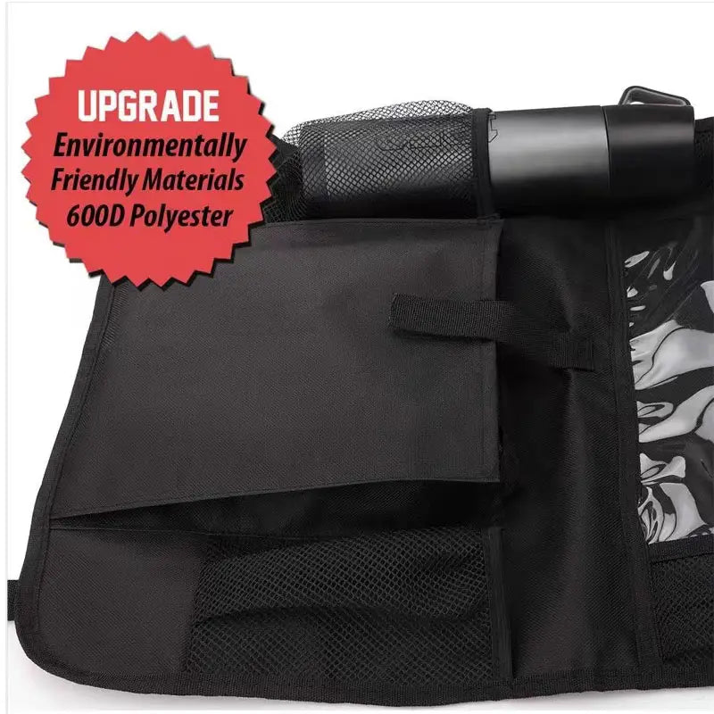 Car Seatback Organizer with Cup Holder - Travel Accessory