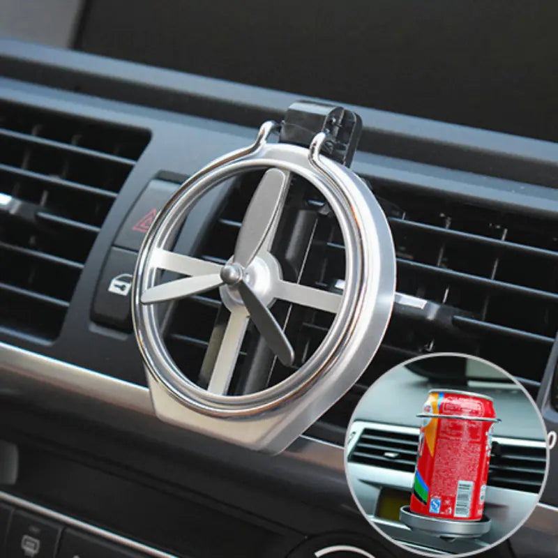Foldable Car Drink Holder with Cooling Fan