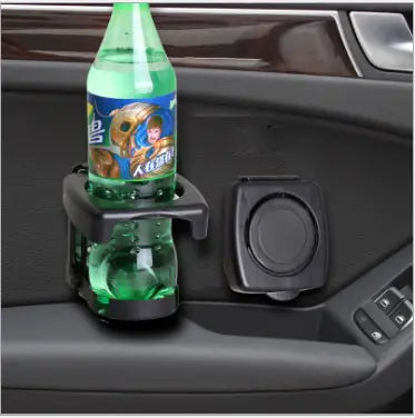 Car Cup Holder with Folding Water Bottle