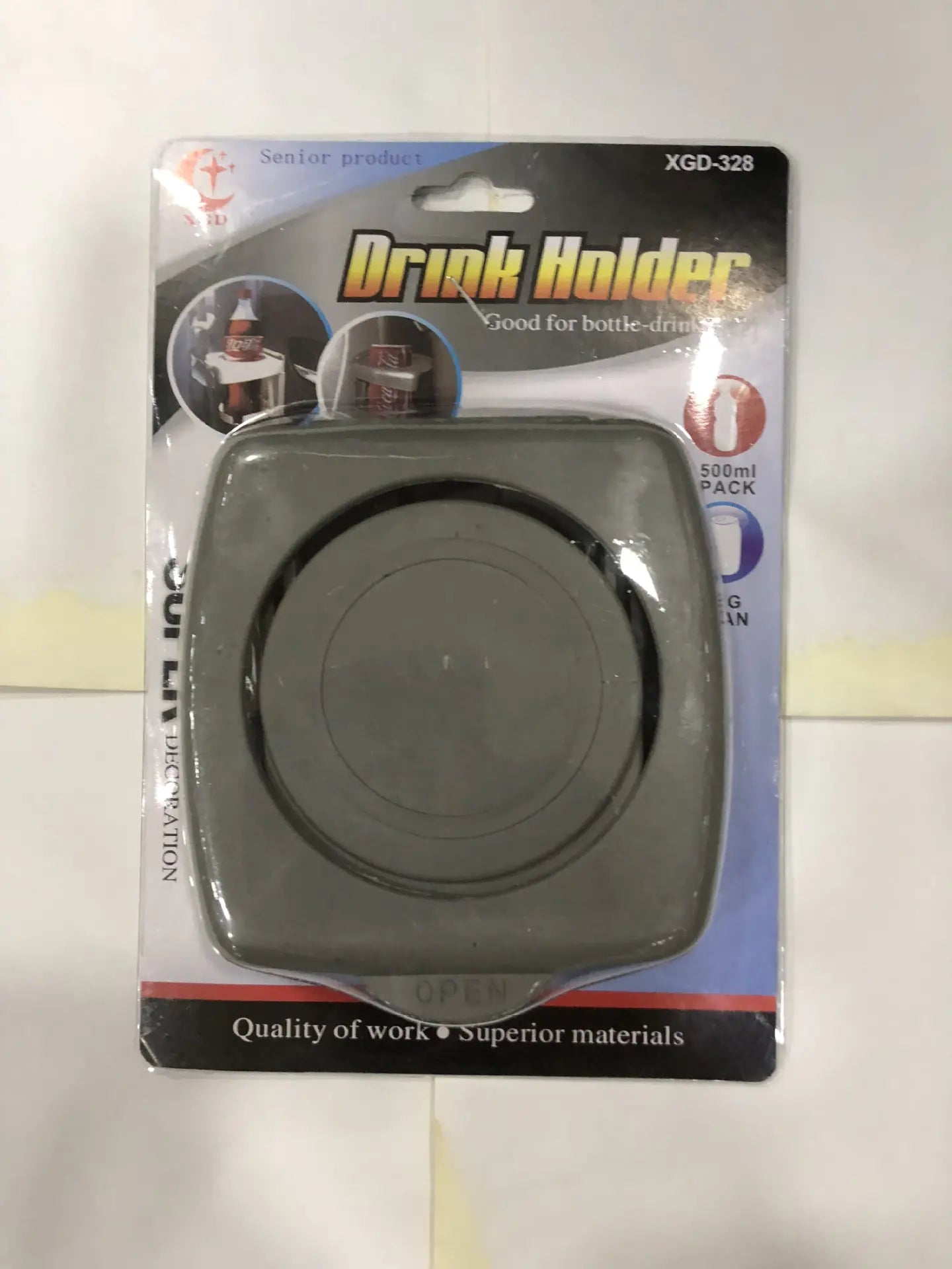 Car Cup Holder with Folding Water Bottle